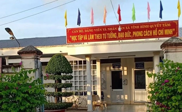 Trụ sở Đảng ủy - UBND xã Vĩnh Bình (huyện Hòa Bình, tỉnh Bạc Liêu), nơi ông Văn Hoàng Nam giữ chức Bí thư Đảng ủy.