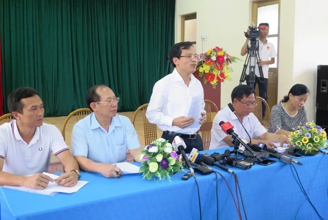 Họp báo liên quan đến sai phạm tại Hội đồng thi THPT quốc gia năm 2018 tại Sơn La.