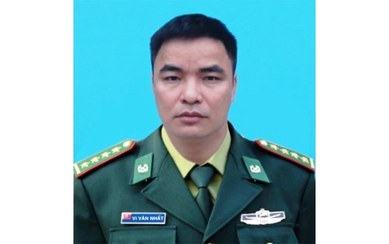 Chân dung Thiếu tá Vi Văn Nhất.