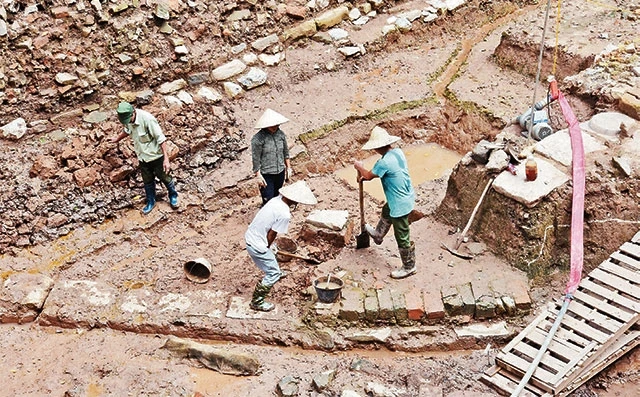 Phát lộ nhiều dấu tích tại Hoàng thành Thăng Long