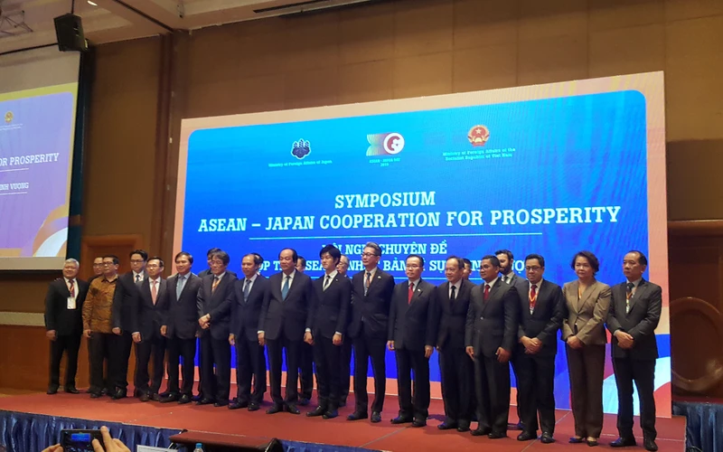 Các đại biểu tham dự hội nghị "hợp tác ASEAN-Nhật Bản vì sự thịnh vượng" (Ảnh: N.T) 