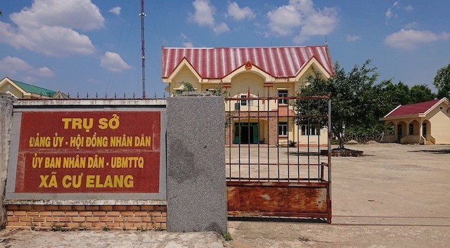 Trụ sở HĐND, UBND xã Cư Elang, nơi ông Đỗ Văn Hưu công tác.