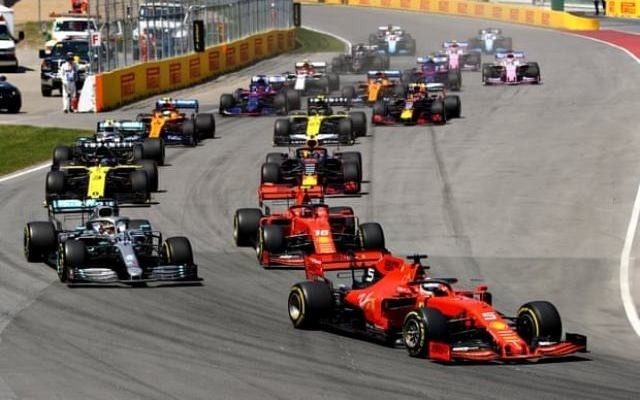 Sebastian Vettel dẫn đầu và thậm chí cán đích ở vị trí đầu tiên sau 70 vòng đua nhưng vẫn không thể có chiến thắng. (Ảnh: Getty Images)