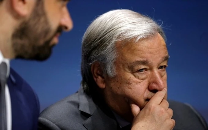 Tổng Thư ký Liên hợp quốc Guterres. (Ảnh: Reuters)