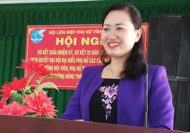 Bà Phạm Thị Thanh Thảo, Chủ tịch Hội LHPN bị kỷ luật khiển trách. (Ảnh: phunuxudua.bentre.vn)