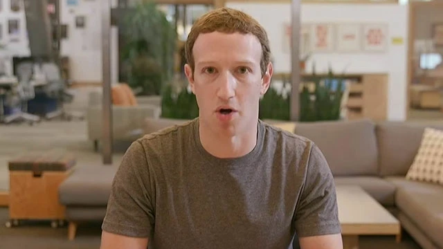 Đoạn video Deepfake về CEO Mark Zuckerberge lan truyền trên internet. Ảnh: DAILY MAIL