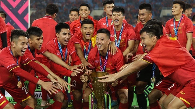 Đội tuyển Việt Nam đoạt chức vô địch AFF Cup 2018. Ảnh: MINH LÊ