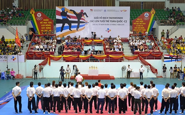 Khai mạc Giải Taekwondo trẻ toàn quốc năm 2019 tại TP Lào Cai.