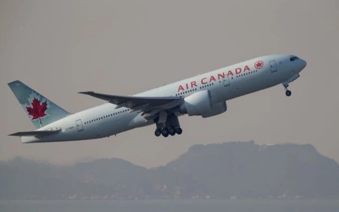 Một chiếc Boeing 777 của Air Canada. (Ảnh: BBC)