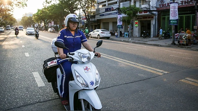 TP Hồ Chí Minh là địa phương áp dụng thành công mô hình cấp cứu bằng xe hai bánh.