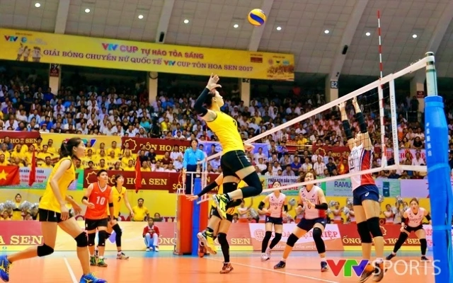 Các cô gái Việt Nam được kỳ vọng sẽ thi đấu tốt ở giải lần này, qua đó có sự chuẩn bị tốt cho SEA Games 30. (Ảnh: VTV)