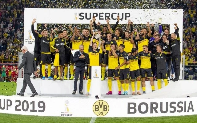 Chiến thắng 2-0 trước kình địch Bayern giúp Dortmund lần thứ sáu giành Siêu cúp Đức. (Ảnh: Bundesliga)