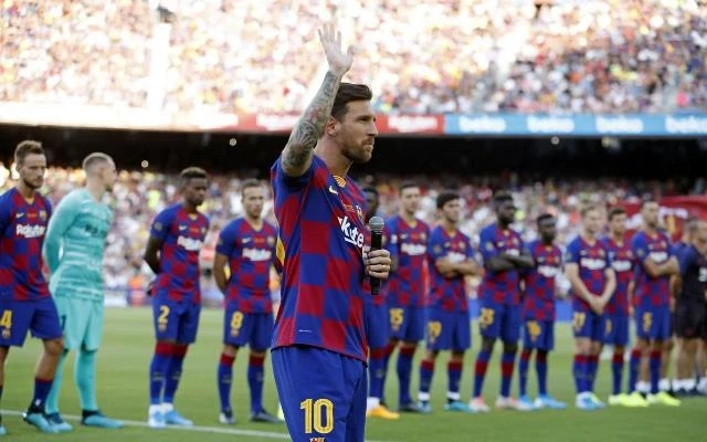 Messi khẳng định quyết tâm thi đấu tốt trên mọi mặt trận cùng Barca ở mùa giải mới. (Ảnh: Barcelona)