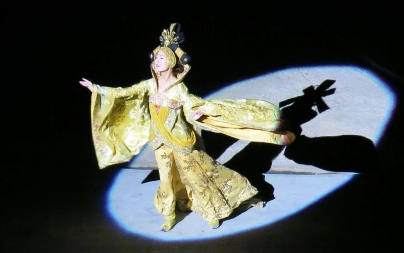 Công chúa Văn Thành trong vở diễn.