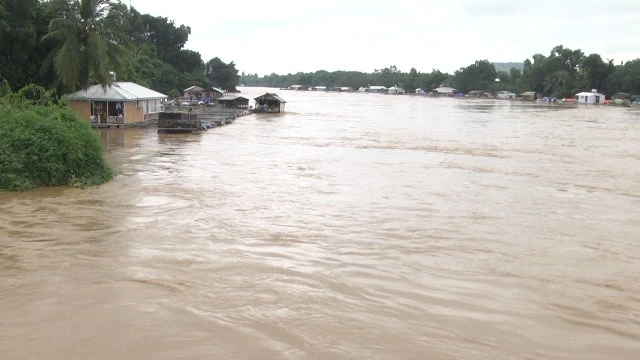 Mực nước trên sông Đồng Nai đoạn qua huyện Định Quán cao nhất trong vòng 30 năm qua.