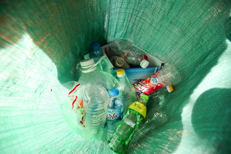 Rất nhiều rác thải nhựa được thu gom trong buổi sáng ra quân ngày hôm nay.