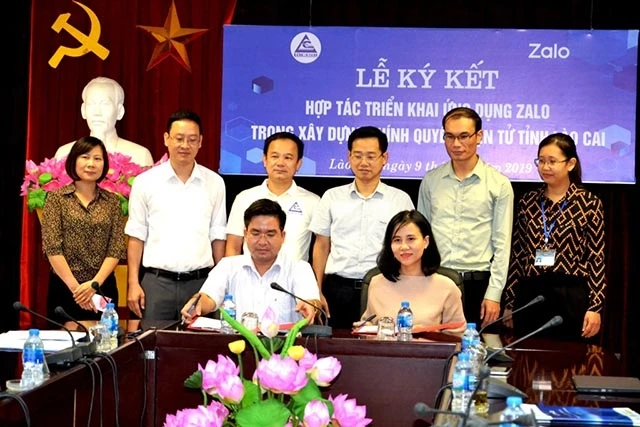 Ký kết hợp tác ứng dụng tiện ích Zalo trong truyền thông và dịch vụ chính quyền điện tử ở Lào Cai.