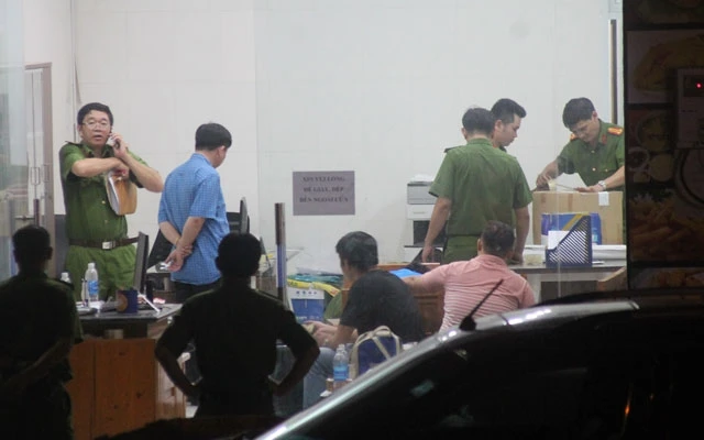 Cơ quan điều tra khám xét trụ sở doanh nghiệp Nguyễn Tấn Lương trên đường Võ Thị Sáu, TP Biên Hòa.