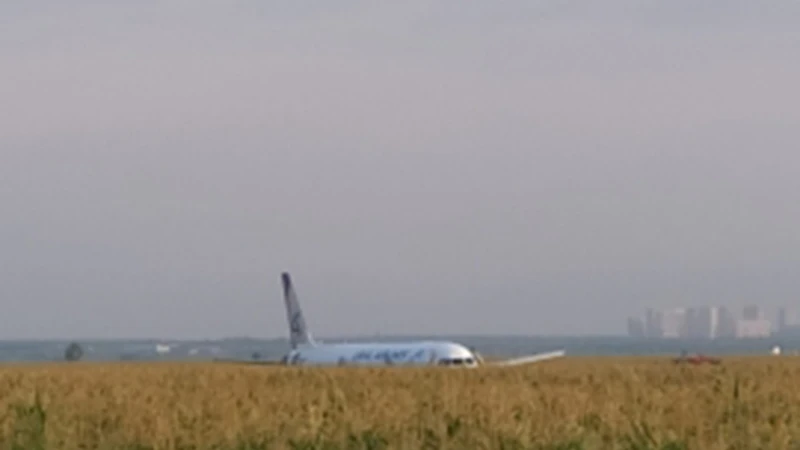 Nga: Máy bay chở khách hạ cánh xuống cánh đồng do cháy động cơ