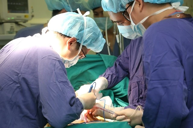 Các bác sĩ BVHN Việt Đức thực hiện 15 ca ghép tạng trong sáu ngày.