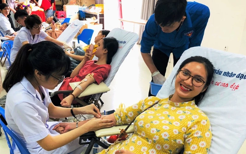 Sinh viên Đà Nẵng với ngày hội hiến máu tình nguyện sáng 22-8