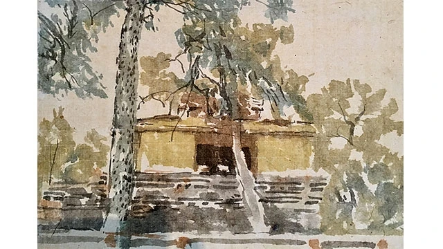 Tranh “Phong cảnh” của họa sĩ Vũ Thái Bình.
