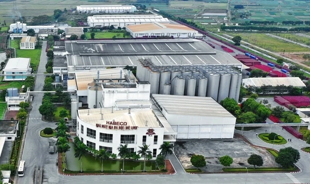 Toàn cảnh Nhà máy bia Hà Nội - Mê Linh tại xã Tiền Phong, huyện Mê Linh (Hà Nội).