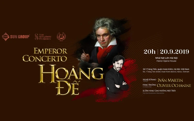 Buổi hòa nhạc Emperor Concerto sẽ diễn ra vào tối 20-9.