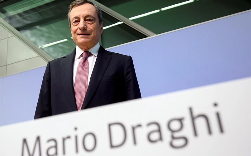 Chủ tịch ECB Mario Draghi. (ẢNH: REUTERS)