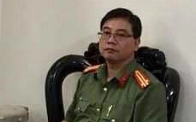 Bị can Khương Ngọc Chất, nguyên Trưởng phòng An ninh chính trị nội bộ, Công an tỉnh Hoà Bình.