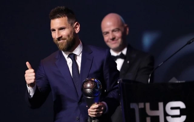Messi giành chiến thắng ở hạng mục giải thưởng Cầu thủ nam FIFA xuất sắc nhất 2019. (Ảnh: FIFA/Getty Images)