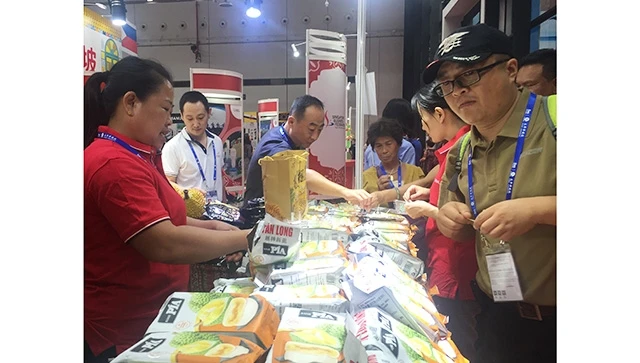 Các mặt hàng nông sản của Việt Nam có mặt tại Hội chợ Trung Quốc-ASEAN được tổ chức từ ngày 20 đến 21-9-2019.