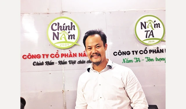 Anh Nguyễn Ngọc Quỳnh, Giám đốc Công ty cổ phần Nấm Việt.