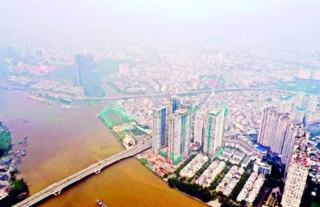 Ô nhiễm không khí tại TP Hồ Chí Minh. Ảnh: Quỳnh Danh