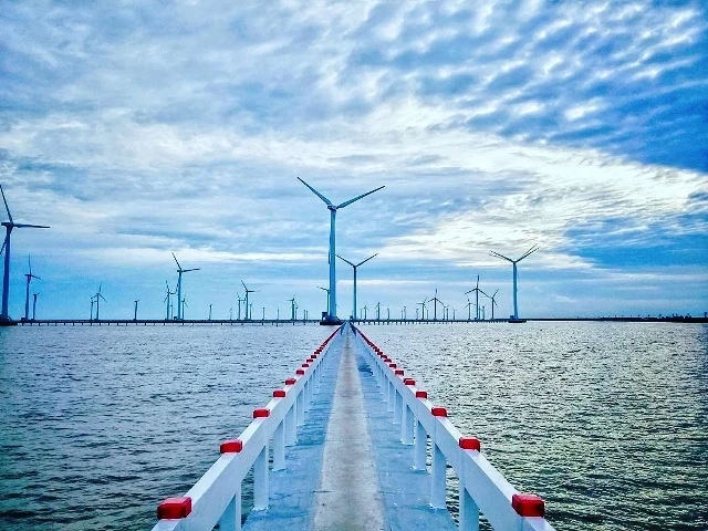 Cùng với Vietsovpetro, PVC-MS là nhà thầu chính chế tạo, lắp đặt cho dự án điện gió Kê Gà trên biển Bình Thuận.