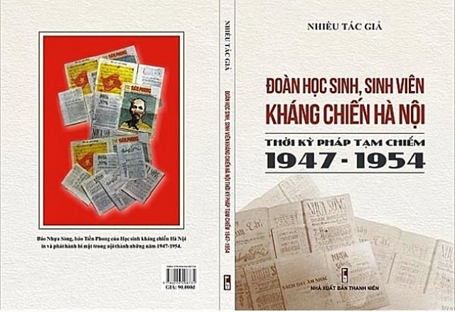 Bìa sách "Đoàn học sinh, sinh viên kháng chiến Hà Nội thời kỳ Pháp tạm chiếm 1947-1954".