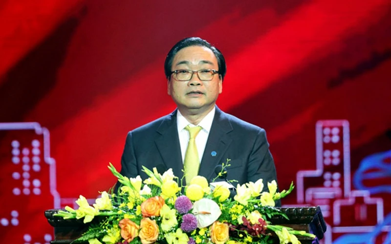 Đồng chí Hoàng Trung Hải, Ủy viên Bộ Chính trị, Bí thư Thành ủy Hà Nội. Ảnh: Vnmedia.vn