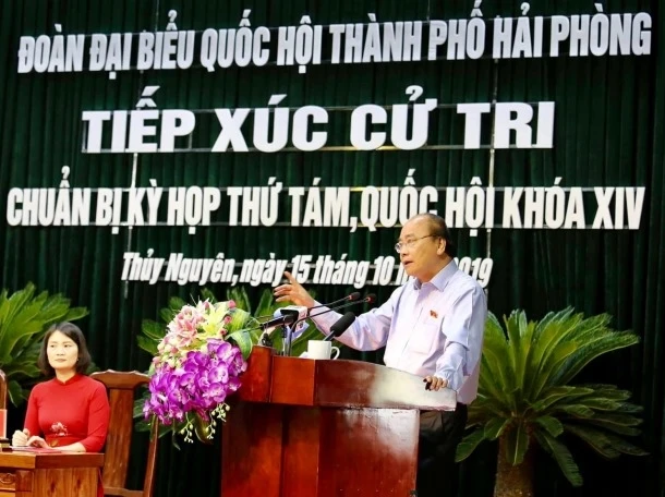 Thủ tướng Nguyễn Xuân Phúc tiếp xúc cử tri TP Hải Phòng