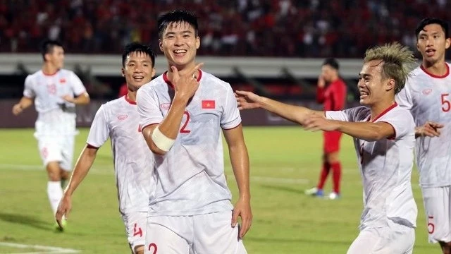 Tuyển Việt Nam có chiến thắng thứ hai liên tiếp ở vòng loại World Cup 2022. (Ảnh: VFF)
