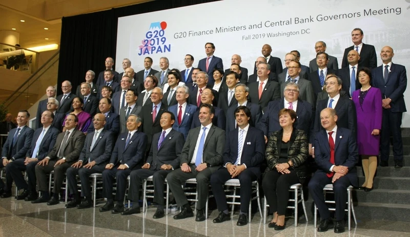 Cuộc họp các Bộ trưởng tài chính và Thống đốc ngân hàng trung ương G20 (Ảnh: Kyodo) 
