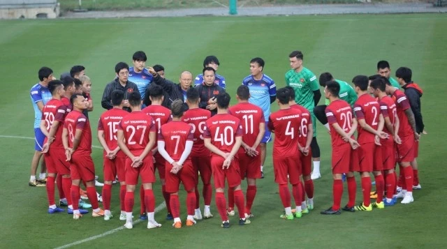 Thầy trò HLV Park Hang Seo sẽ còn khoảng 10 ngày tập luyện trước cuộc chạm trán với đội tuyển UAE.