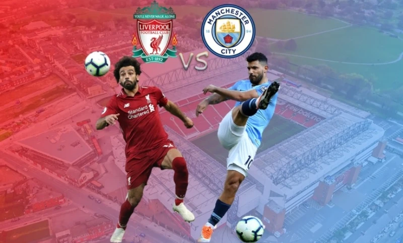 Hai trụ của Liverpool (Salah, trái) và Man City (Aguero).