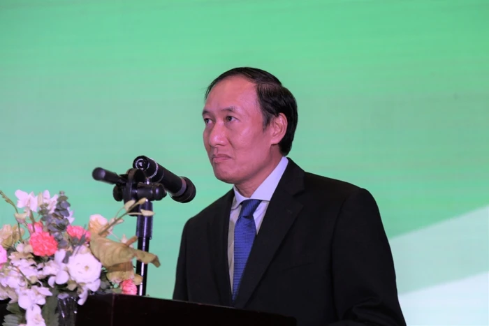 Ông Phạm Hồng Sơn, Phó Chủ tịch UBCKNN phát biểu tại Hội nghị thành viên thường niên năm 2019.