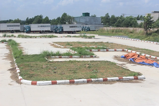 Công trình trung tâm dạy lái xe ô-tô quy mô lớn xây dựng trái phép tại phường Tam Phước, TP Biên Hòa, tỉnh Đồng Nai.