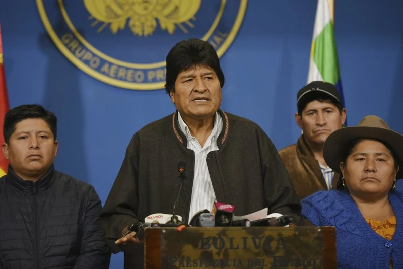 Tổng thống Bolivia Evo Morales (Ảnh: AP) 