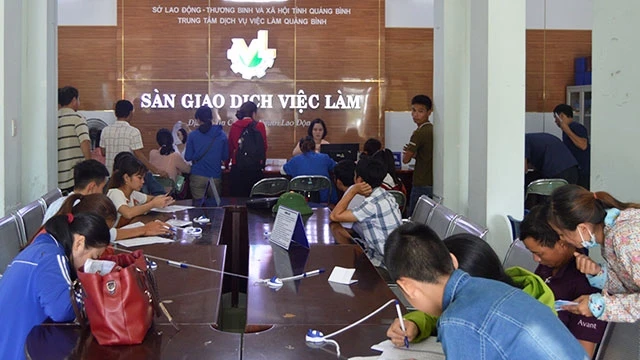 Trung tâm Dịch vụ việc làm tỉnh Quảng Bình có nhiều hoạt động tích cực trong tư vấn, giới thiệu việc làm cho người lao động.