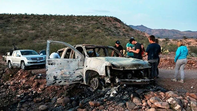 Đoàn xe chở gia đình gồm chín người Mỹ bị băng đảng Mexico phục kích sát hại. Ảnh: YOUTUBE
