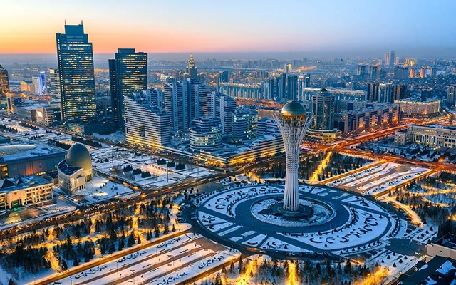 Một góc thủ đô Nur-Sultan, Kazakhstan.