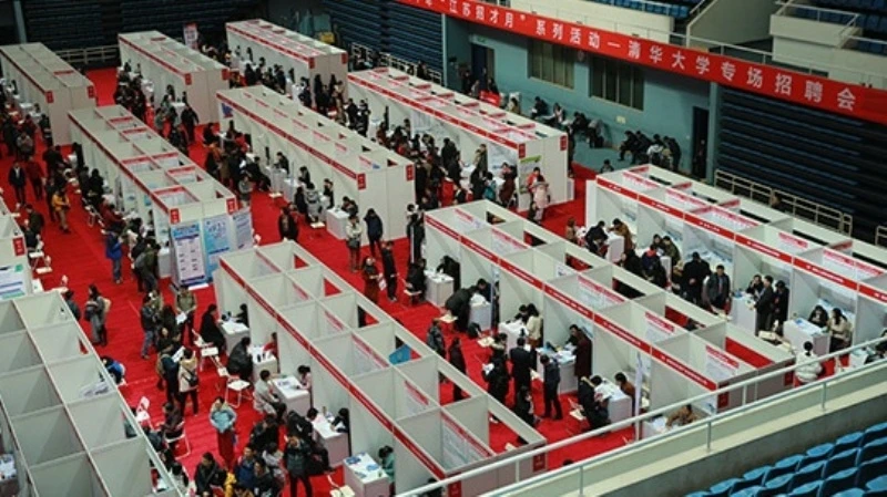 Một buổi tuyển dụng ở TP Bắc Kinh, Trung Quốc. (ảnh minh họa)