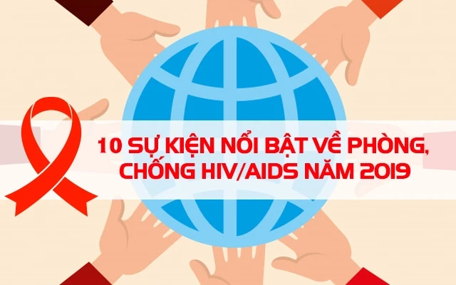 [Infographic] 10 sự kiện nổi bật về phòng chống HIV/AIDS năm 2019